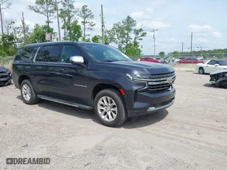 2023 Chevrolet Suburban Premier with VIN 1GNSCFKD8PR479381, listed as a IAAI auction lot 42096493 with 41,538 mi miles. Bid and sale history available at carsss.com. Image 1.