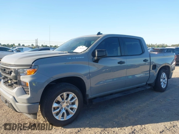 2024 Chevrolet Silverado 1500 Custom with VIN 3GCPABEK5RG427555, listed as a IAAI auction lot 41783357 with 5,921 mi miles and . Bid and sale history available at DreamBid. Image 18.