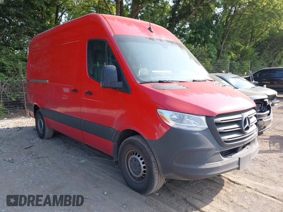 2023 Mercedes-Benz Sprinter Cargo with VIN W1Y4KBHY0PT135291, listed as a IAAI auction lot 39887949 with 61,892 mi miles and . Bid and sale history available at carsss.com. Image 1.