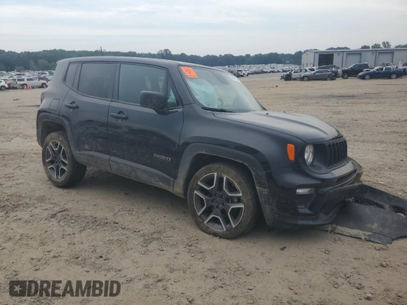 2020 Jeep Renegade Jeepster with VIN ZACNJBABXLPL70415, listed as a Copart auction lot 62847513 with 36,603 mi miles and Salvage Title. Bid and sale history available at carsss.com. Image 4.