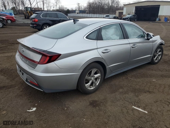 2022 Hyundai Sonata SE with VIN 5NPEG4JA0NH133593, listed as a Copart auction lot 50012055 with 40,666 mi miles and Salvage Title. Bid and sale history available at carsss.com. Image 3.