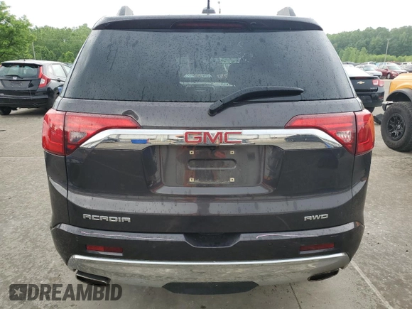 2017 GMC Acadia Denali with VIN 1GKKNXLS2HZ179850, listed as a Copart auction lot 56002315 with 133,503 mi miles and Salvage title. Bid and sale history available at DreamBid. Image 6.