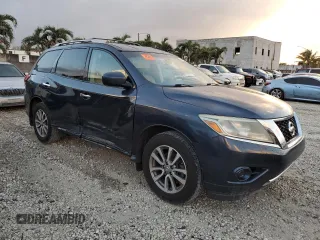 2016 Nissan Pathfinder Platinum with VIN 5N1AR2MNXGC606129, listed as a Copart auction lot 85046964 with 84,848 mi miles and Salvage Title. Bid and sale history available at carsss.com. Image 4.