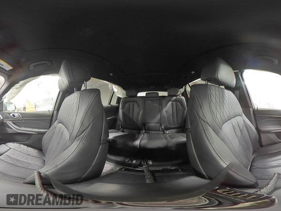 2024 BMW X7 xDrive40i with VIN 5UX23EM04R9V15436, listed as a Copart auction lot 46265095 with 5,504 mi miles and Salvage Title. Bid and sale history available at carsss.com. Image 14.