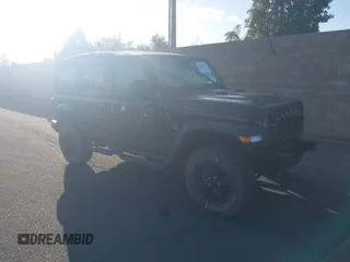 2023 Jeep Wrangler Unlimited Willys Sport with VIN 1C4HJXDM0PW515898, listed as a IAAI auction lot 41419267 with 10,964 mi miles and . Bid and sale history available at DreamBid. Image 1.