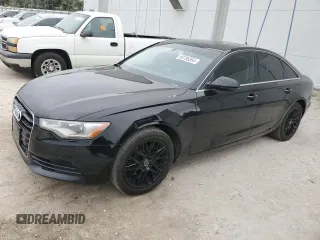 2014 Audi A6 with VIN WAUGFBFC0EN095127, listed as a Copart auction lot 83756354 with 130,668 mi miles and Clean title. Bid and sale history available at DreamBid. Image 1.