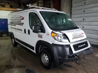 2021 Ram ProMaster Cargo with VIN 3C6LRVVGXME579279, listed as a Copart auction lot 83981944 with 76,202 mi miles and Salvage Title. Bid and sale history available at DreamBid. Image 4.