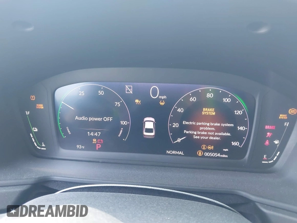 2024 Honda Accord Touring with VIN 1HGCY2F83RA092194, listed as a IAAI auction lot 41879950 with 5,054 mi miles and . Bid and sale history available at DreamBid. Image 7.