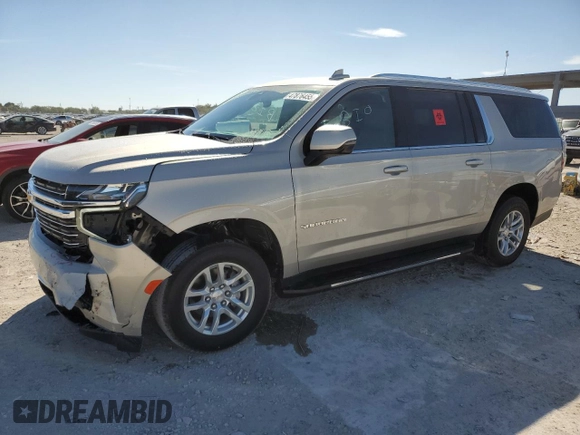 2021 Chevrolet Suburban LT z VIN 1GNSCCKD0MR313964, wystawiony jako Copart lot #47876455 z przebiegiem 30 213 mil mil oraz Szkoda całkowita • Salvage title. Historia ofert i sprzedaży dostępna na DreamBid. Obrazek 1.
