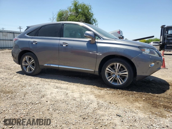 2015 Lexus RX 450h with VIN 2T2ZB1BA1FC002539, listed as a Copart auction lot 53195065 with 111,621 mi miles and Salvage title. Bid and sale history available at DreamBid. Image 4.