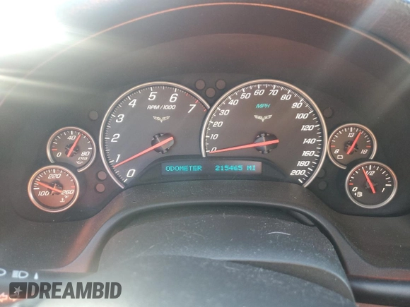 2008 Chevrolet Corvette with VIN 1G1YY26W085111304, listed as a Copart auction lot 88851425 with 215,465 mi miles and Salvage Title. Bid and sale history available at carsss.com. Image 9.