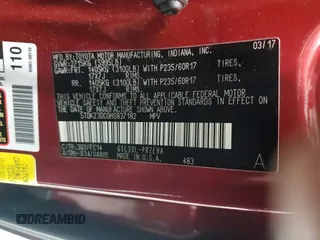 2017 Toyota Sienna LE Auto Access Seat with VIN 5TDKZ3DC0HS837182, listed as a Copart auction lot 88671015 with 415,159 mi miles and Clean Title. Bid and sale history available at carsss.com. Image 13.