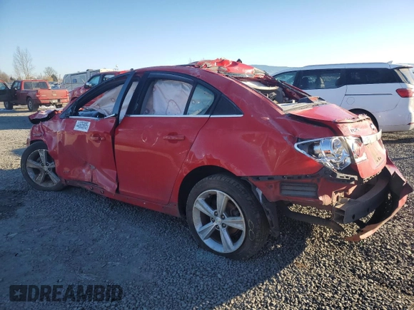 2012 Chevrolet Cruze 2LT with VIN 1G1PG5SC6C7145207, listed as a Copart auction lot 52593065 with Not Provided miles and Salvage Title. Bid and sale history available at DreamBid. Image 2.