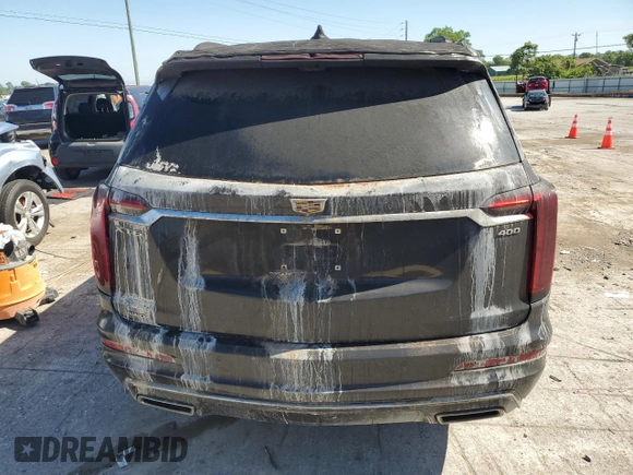 2020 Cadillac XT6 AWD Premium Luxury with VIN 1GYKPFRS7LZ151987, listed as a Copart auction lot 58315214 with 62,566 mi miles and Salvage Title. Bid and sale history available at carsss.com. Image 6.