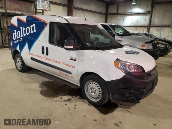 2021 Ram ProMaster City Cargo Tradesman with VIN ZFBHRFABXM6U25145, listed as a Copart auction lot 44509284 with 73,260 mi miles and Salvage Title. Bid and sale history available at DreamBid. Image 4.