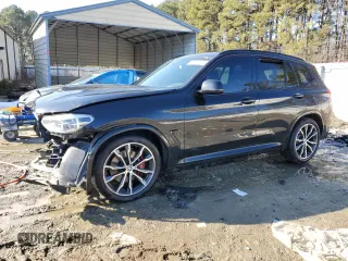 2021 BMW X3 M40i with VIN 5UXTY9C03M9F37342, listed as a Copart auction lot 42399325 with 46,259 mi miles and Salvage Title. Bid and sale history available at carsss.com. Image 1.