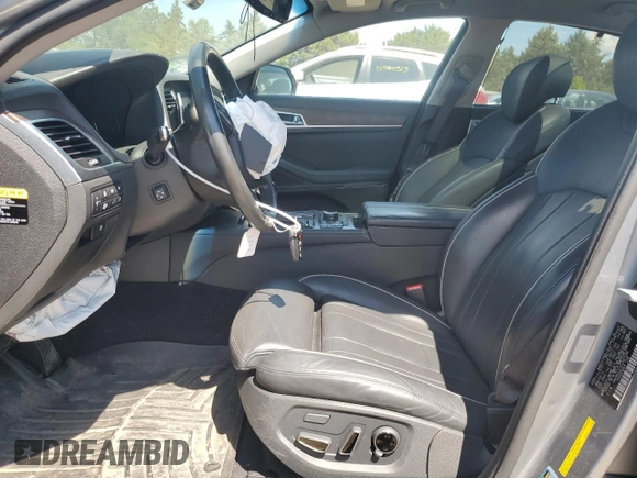 2015 Hyundai Genesis 3.8L z VIN KMHGN4JEXFU087288, wystawiony jako Copart lot #55615035 z przebiegiem 90 162 mil mil oraz Szkoda całkowita • Salvage title. Historia ofert i sprzedaży dostępna na DreamBid. Obrazek 7.