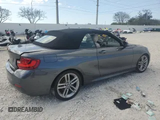 2017 BMW 2 Series 230i with VIN WBA2K9C36H7A26375, listed as a Copart auction lot 47055625 with 62,165 mi miles and Salvage title. Bid and sale history available at DreamBid. Image 3.