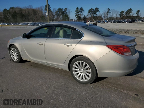 2011 Buick Regal CXL RL6 with VIN W04GU5GC2B1038188, listed as a Copart auction lot 47197945 with 129,031 mi miles and Salvage Title. Bid and sale history available at carsss.com. Image 2.