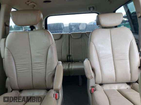 2009 Kia Sedona EX with VIN KNDMB233396299667, listed as a Copart auction lot 80186774 with 197,328 mi miles and Salvage Title. Bid and sale history available at carsss.com. Image 10.
