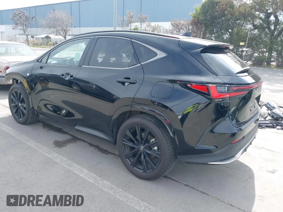 2024 Lexus NX with VIN JTJKKCFZ2R2037740, listed as a IAAI auction lot 41679598 with 6,907 mi miles. Bid and sale history available at carsss.com. Image 3.