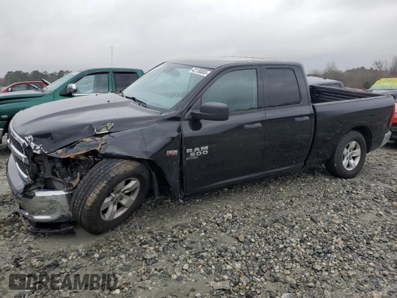 2020 Ram 1500 Classic Tradesman with VIN 1C6RR6FT9LS139092, listed as a Copart auction lot 42130085 with 106,575 mi miles and Salvage Title. Bid and sale history available at carsss.com. Image 1.