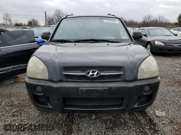 2007 Hyundai Tucson GLS with VIN KM8JM12B97U564631, listed as a Copart auction lot 51325235 with 206,944 mi miles and Clean Title. Bid and sale history available at carsss.com. Image 5.