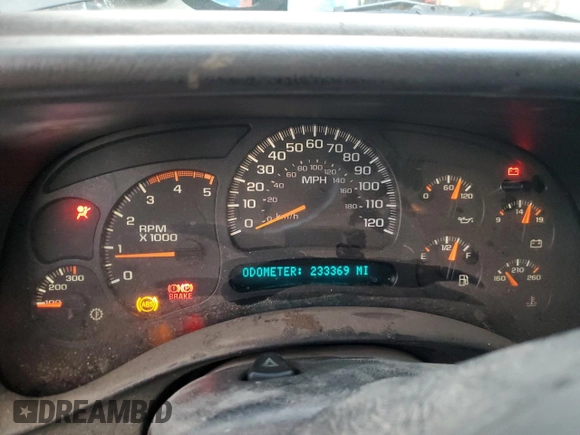 2005 GMC Sierra 3500 DRW Work Trk z VIN 1GTJK33235F863716, wystawiony jako Copart lot #84085004 z przebiegiem 233 369 mil mil oraz Szkoda całkowita • Salvage title. Historia ofert i sprzedaży dostępna na DreamBid. Obrazek 9.