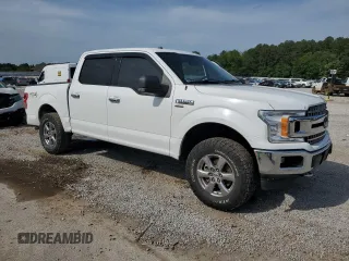 2018 Ford F-150 XL with VIN 1FTEW1E59JFA28036, listed as a Copart auction lot 57181525 with 121,384 mi miles and Salvage title. Bid and sale history available at DreamBid. Image 4.