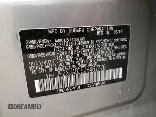 2018 Subaru Forester z VIN JF2SJABC5JH467776, wystawiony jako Copart lot #49259005 z przebiegiem Nie podano mil oraz Szkody całkowita. Historia ofert i sprzedaży dostępna na DreamBid. Obrazek 14.