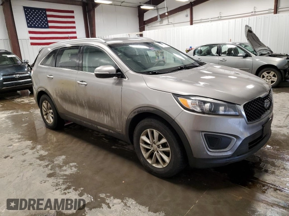 2017 Kia Sorento LX with VIN 5XYPGDA33HG296938, listed as a Copart auction lot 47851125 with 119,784 mi miles and Salvage Title. Bid and sale history available at DreamBid. Image 4.