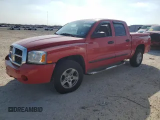 2007 Dodge Dakota SLT with VIN 1D7HE48K57S204816, listed as a Copart auction lot 44416135 with 138,552 mi miles and Salvage Title. Bid and sale history available at carsss.com. Image 1.