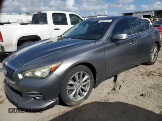 2017 Infiniti Q50 2.0t Sport with VIN JN1CV7AR8HM681049, listed as a Copart auction lot 78521374 with 177,766 mi miles and Non Repairable. Bid and sale history available at carsss.com. Image 1.