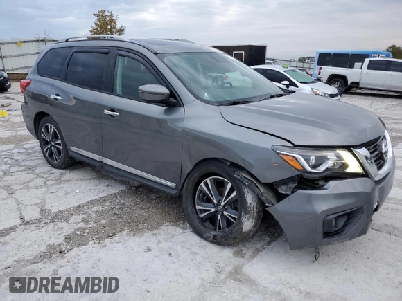 2018 Nissan Pathfinder Platinum with VIN 5N1DR2MM0JC648997, listed as a Copart auction lot 72800184 with 145,940 mi miles and Salvage title. Bid and sale history available at DreamBid. Image 4.