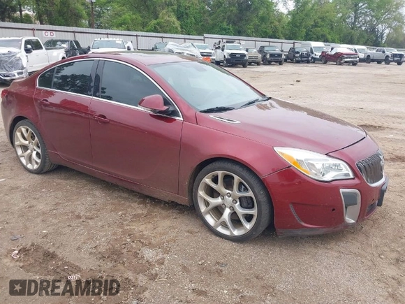 2016 Buick Regal GS with VIN 2G4GU5GX8G9122538, listed as a IAAI auction lot 41939659 with 92,269 mi miles. Bid and sale history available at carsss.com. Image 1.