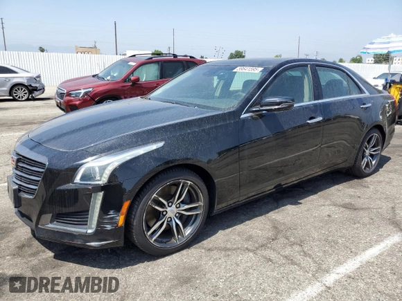 2019 Cadillac CTS Luxury RWD with VIN 1G6AR5SX1K0147998, listed as a Copart auction lot 59641595 with 37,636 mi miles and Clean title. Bid and sale history available at DreamBid. Image 1.