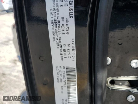 2015 Dodge Charger SXT with VIN 2C3CDXJG1FH779181, listed as a Copart auction lot 54367685 with 147,141 mi miles and Salvage title. Bid and sale history available at DreamBid. Image 12.