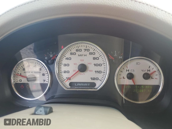 2004 Ford F-150 XLT with VIN 1FTPW12524KB99350, listed as a Copart auction lot 54055955 with 283,887 mi miles and Salvage Title. Bid and sale history available at carsss.com. Image 9.