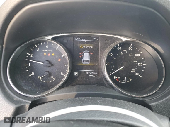 2015 Nissan Rogue S with VIN KNMAT2MT9FP511816, listed as a Copart auction lot 46486825 with 139,709 mi miles and Salvage Title. Bid and sale history available at DreamBid. Image 9.