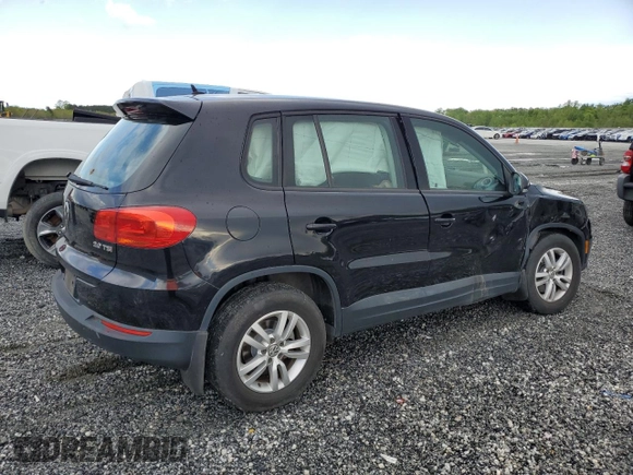 2013 Volkswagen Tiguan S with VIN WVGAV7AX1DW548677, listed as a Copart auction lot 52787255 with 72,256 mi miles and Salvage title. Bid and sale history available at DreamBid. Image 3.