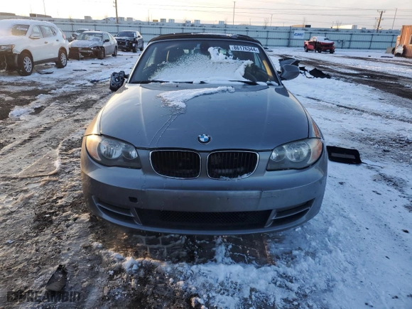 2011 BMW 1 Series 128i with VIN WBAUN1C55BVH83600, listed as a Copart auction lot 86176344 with 0 mi miles and Salvage Title. Bid and sale history available at carsss.com. Image 5.