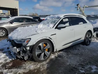 2023 Audi e-tron Premium Plus z VIN WA1LAAGE2PB016954, wystawiony jako Copart lot #87949115 z przebiegiem 31 575 mil mil oraz Szkoda całkowita • Salvage title. Historia ofert i sprzedaży dostępna na DreamBid. Obrazek 1.