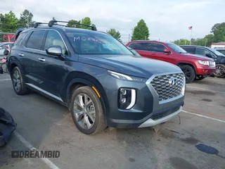 2021 Hyundai Palisade SEL z VIN KM8R44HE5MU238309, wystawiony jako IAAI lot #42260592 z przebiegiem 55 439 mil mil oraz . Historia ofert i sprzedaży dostępna na DreamBid. Obrazek 1.