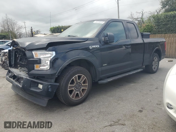 2017 Ford F-150 XL with VIN 1FTEX1CP1HKD89845, listed as a Copart auction lot 50220015 with 140,676 mi miles and Salvage Title. Bid and sale history available at carsss.com. Image 1.