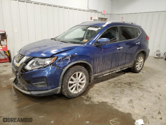 2018 Nissan Rogue SV with VIN KNMAT2MT1JP563059, listed as a Copart auction lot 44949845 with 110580 miles and Salvage Title. Bid and sale history available at carsss.com. Image 1.