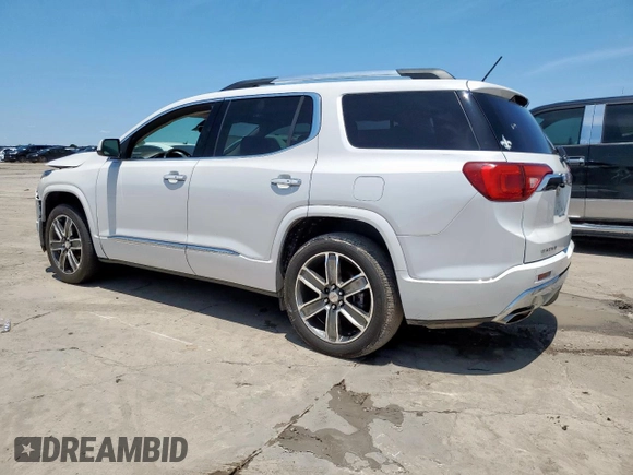 2017 GMC Acadia Denali with VIN 1GKKNPLS8HZ327113, listed as a Copart auction lot 58431595 with 102,061 mi miles and Salvage title. Bid and sale history available at DreamBid. Image 2.