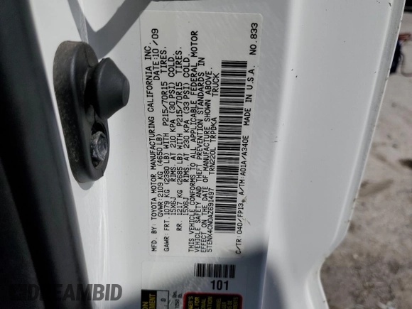 2010 Toyota Tacoma with VIN 5TENX4CN0AZ691497, listed as a Copart auction lot 50246985 with 145,375 mi miles and Salvage Title. Bid and sale history available at carsss.com. Image 13.