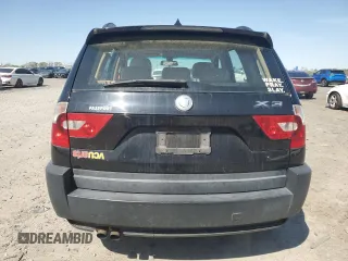 2004 BMW X3 2.5i with VIN WBXPA73474WB29994, listed as a Copart auction lot 52037835 with 140,712 mi miles and Salvage Title. Bid and sale history available at DreamBid. Image 6.