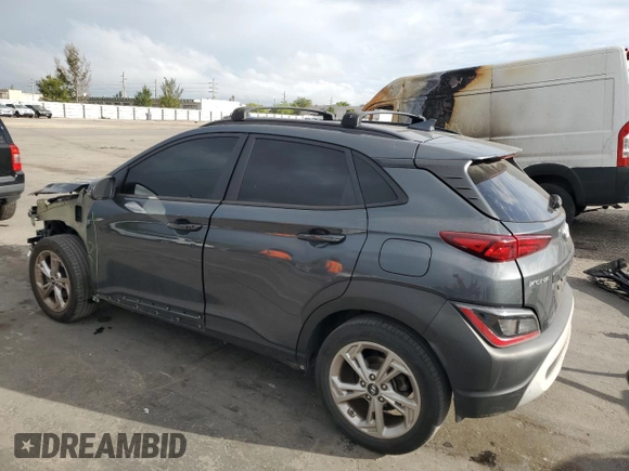2022 Hyundai Kona SEL with VIN KM8K62ABXNU843332, listed as a Copart auction lot 47284405 with 40,412 mi miles and Salvage Title. Bid and sale history available at DreamBid. Image 2.