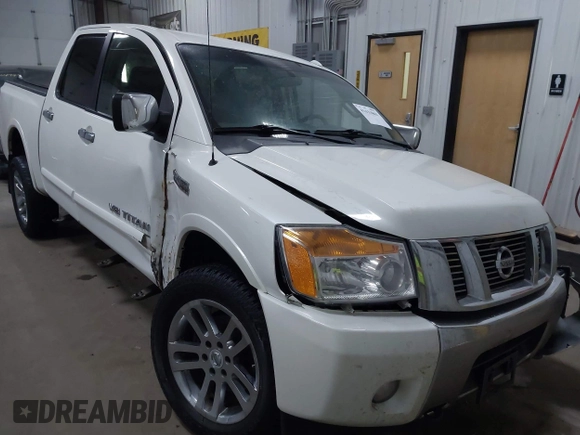 2014 Nissan Titan S with VIN 1N6AA0EC1EN504617, listed as a IAAI auction lot 41633861 with 65,047 mi miles. Bid and sale history available at carsss.com. Image 1.